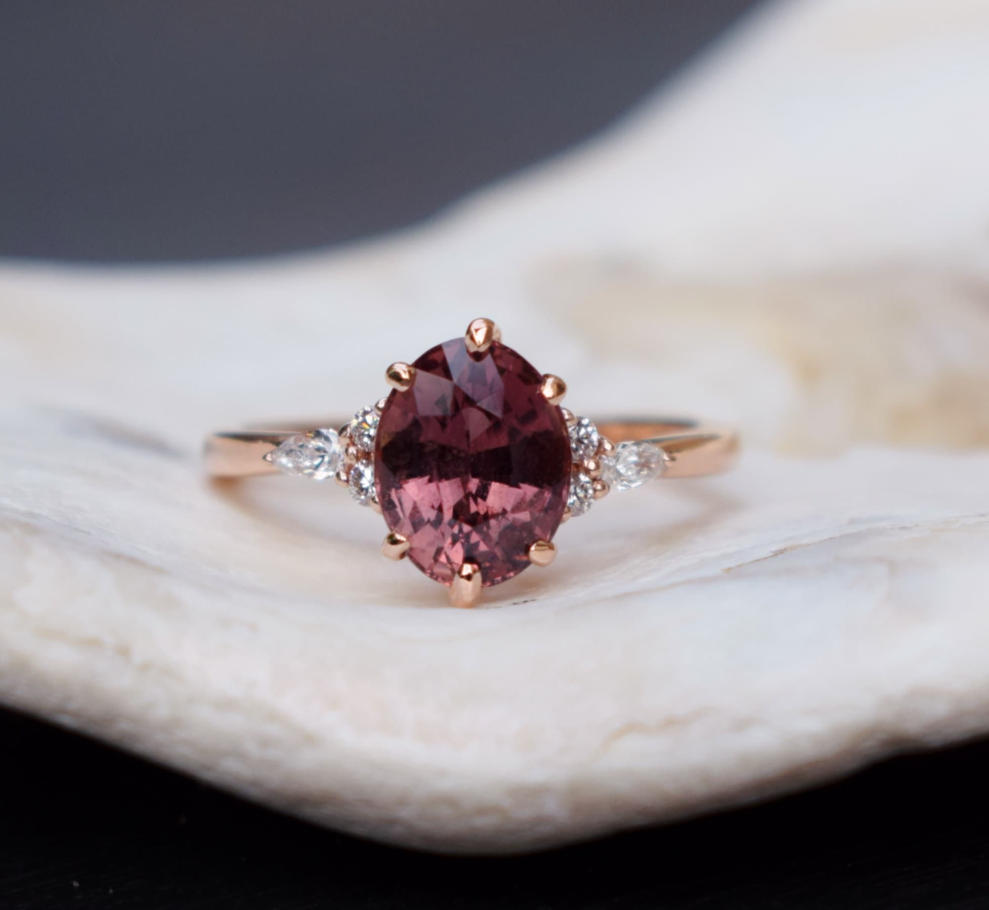 Maroon engagement rings deals