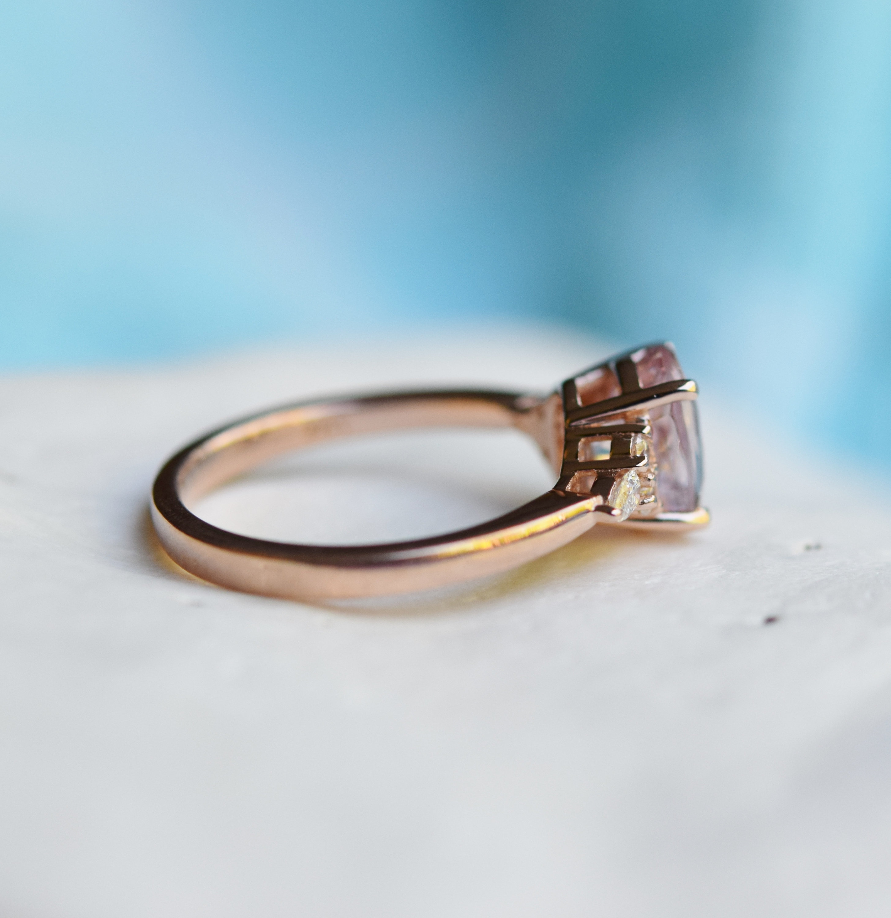 engagement rings peach sapphire engagement rings peach sapphire