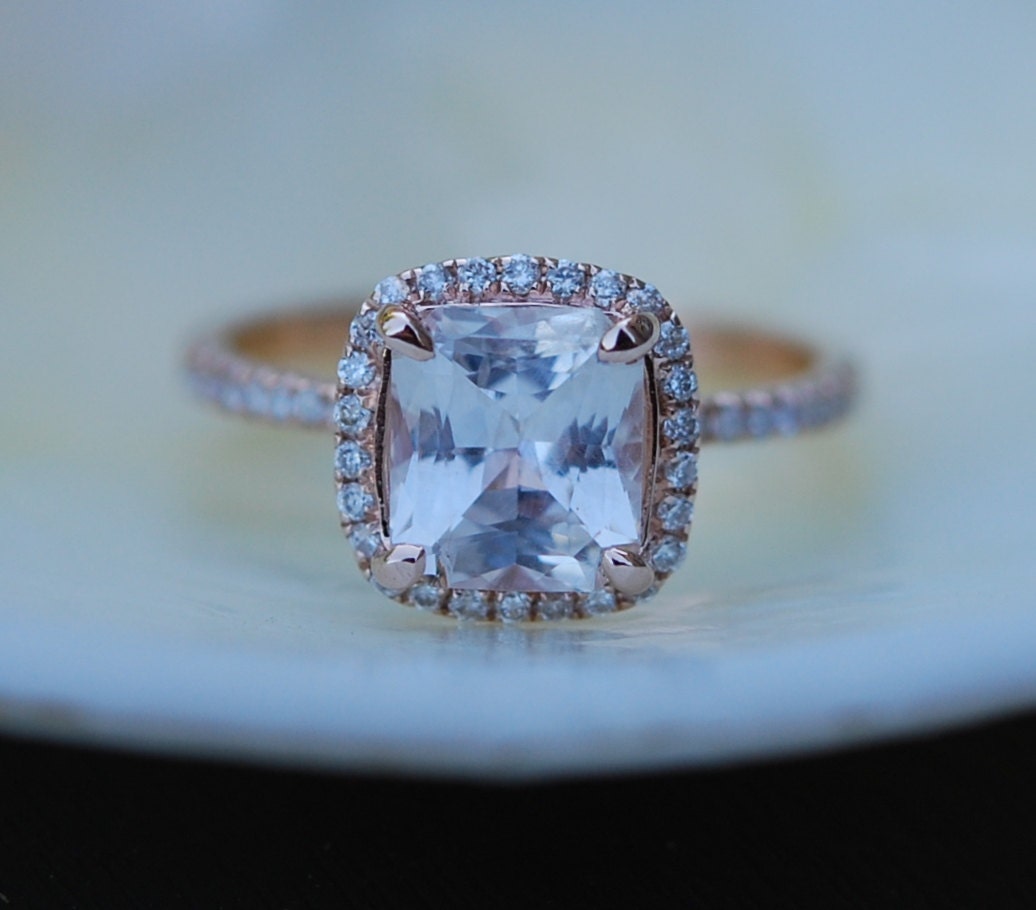 white sapphire rose gold engagement rings white sapphire rose gold engagement rings