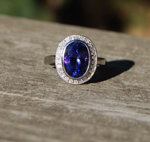 LA VIOLETTE by Eidelprecious Tanzanite Engagement Ring Diamond Ring ...