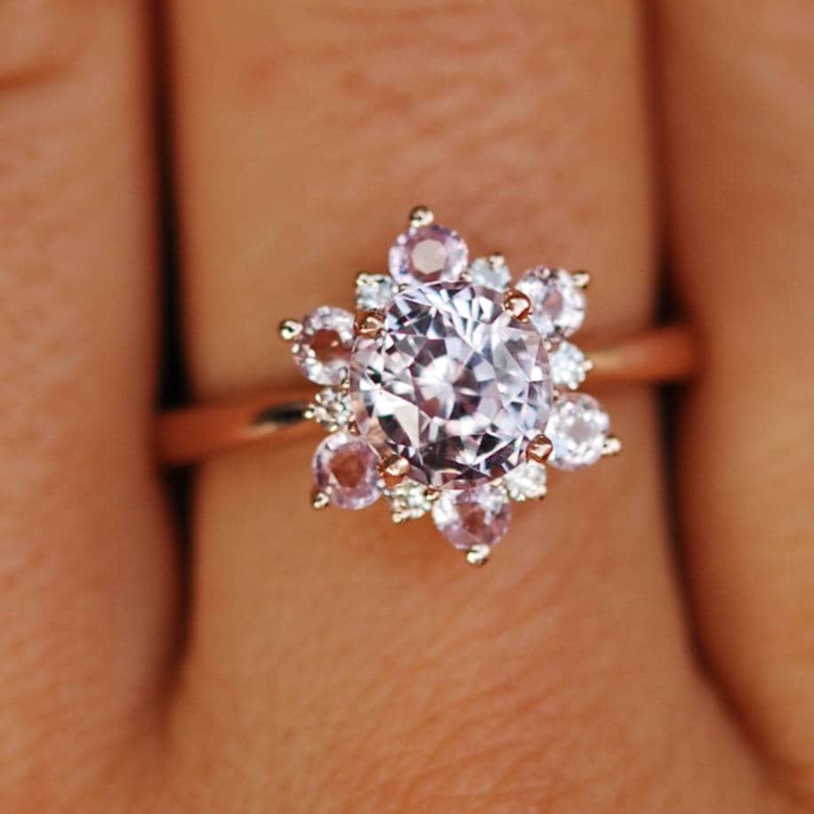Rose gold snowflake best sale ring