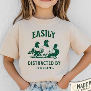 Pigeon Shirt Kids Funny Pigeon Tee Youth Gift Pigeon Lover Children Shirt Cute And Funny Animal Tee Kids Funny Bird Shirt Bird Lover Gift