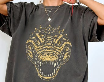 Vintage Alligator Graphic Tee Retro Alligator Shirt Everglades Crocodile Tee Reptile Shirt Dark Animal Graphic Unique Outdoor Gift Florida