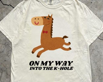 K-hole Vintage Shirt, Ketamine Shirt, Keta Shirt Funny Ketamine Horse Gift for Raver, Rave Shirt for Festival, Funny Festival Shirt