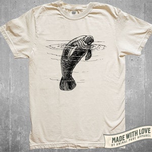 Manatee Vintage T Shirt, Cute Manatee Graphic Tee, Ocean Creatures Sea Life Shirt Manatee Lover Gift, Save The Manatees Shirt Cute Sea Cow