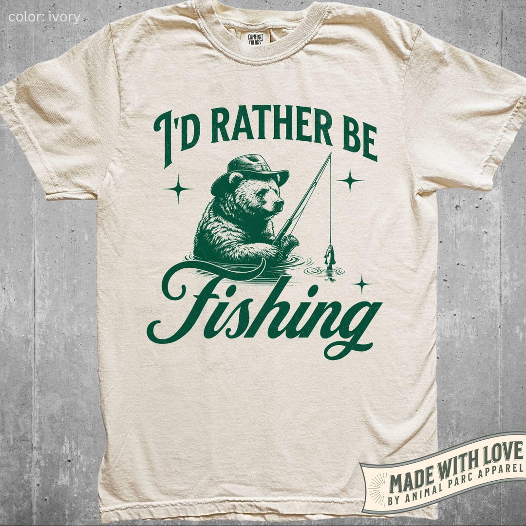 I'd Rather Be Fishing Beer Bottle Coolie - Neoprene Can Cooler With Opener