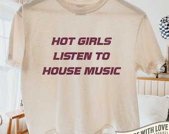 House Music Crop Top Y2K Rave Tee Gift Raver Shirt Cropped EDM Lover Techno House Shirt Funny Festival Shirt for Women Girl Rave Shirt