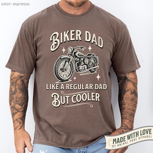 Biker Dad Vintage T Shirt, Gift Dad Motorcycle Rider, Funny Dad Shirt Motorbike, Retro Dad Shirt Motorbike Father Motorcycle Funny Gift