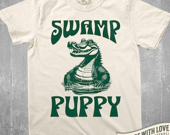 Swamp Puppy Crocodile Shirt Funny Alligator Florida Shirt Gator Gift Florida Lover Shirt Gift Crocodile Tee Shirt Everglades