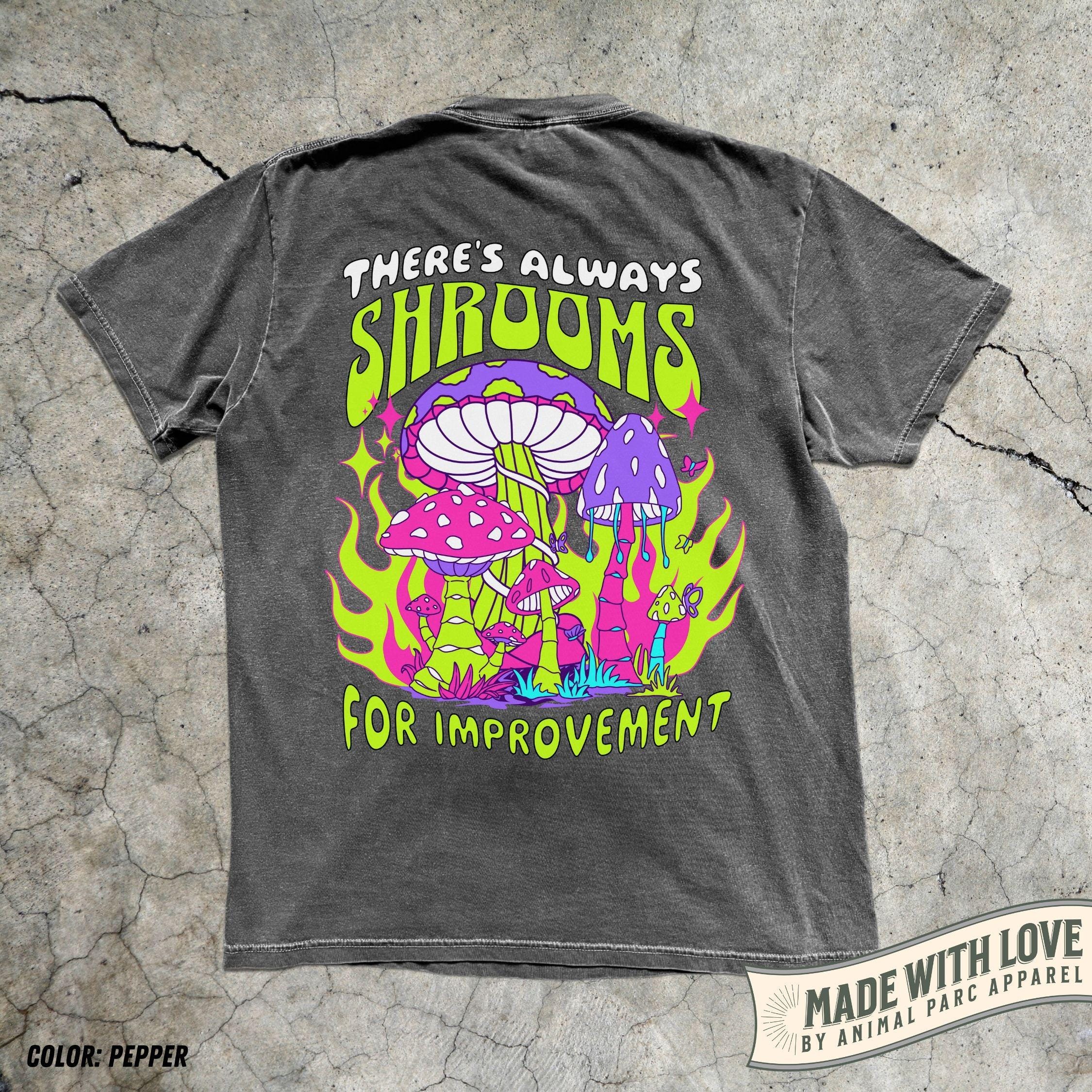 Psichedelico Magia Funghi Lsd Trippy Uomo T-Shirt 100% Cotone