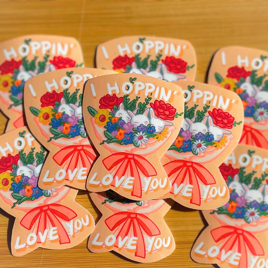 I Hoppin' Love You Sticker
