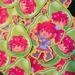 TetoPear Sticker: UTAU Vocaloid - Kawaii Anime Fan Art