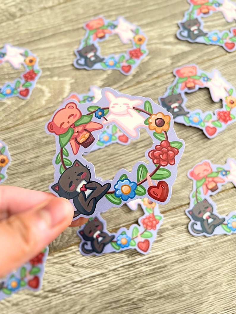 Spring Animal Friends Sticker