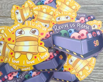REPO I LOOVE Gamer Sticker: Horror Game Merch