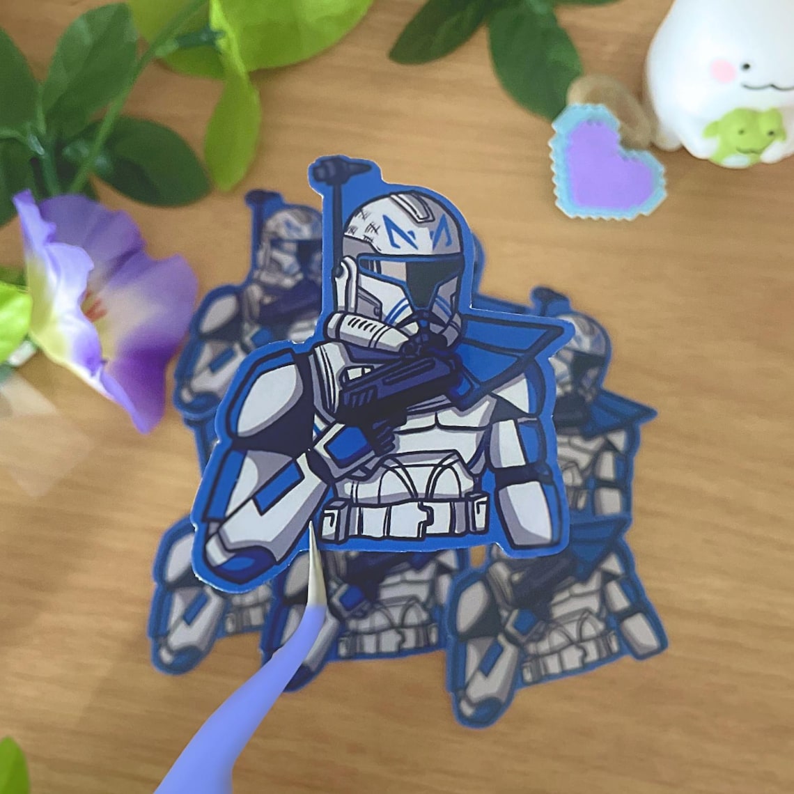 Clone Commander Sticker Set - Captain Rex, Cody, Jedi Knight, Obiwan ...