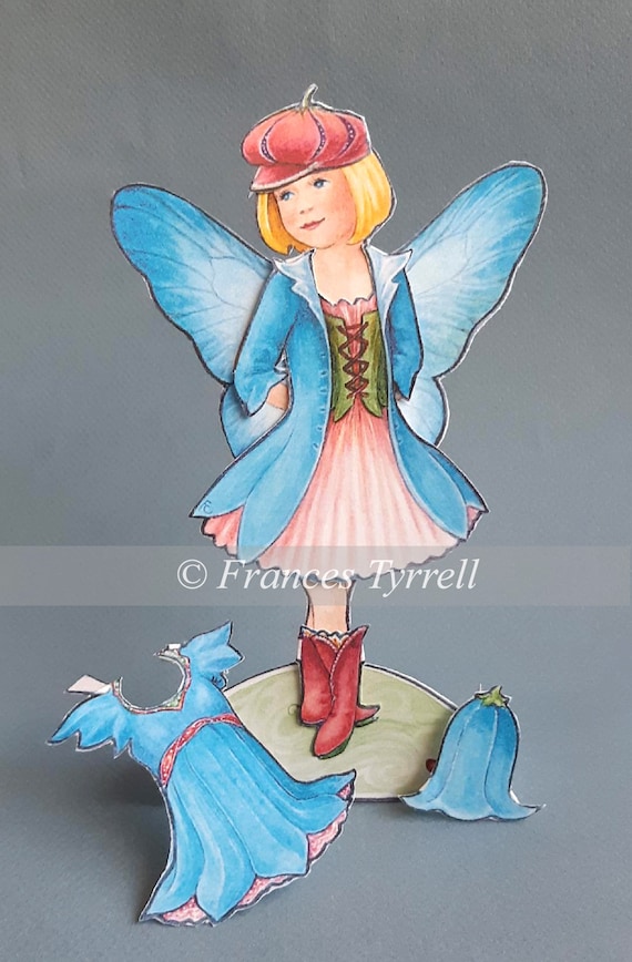 Morning Glory Fairy Paper Doll Print - Etsy