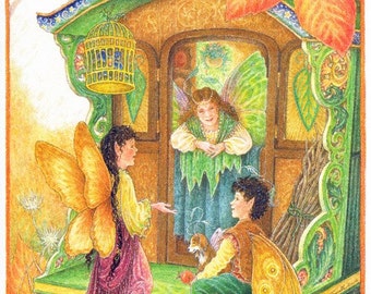 Fairy Caravan greeting card