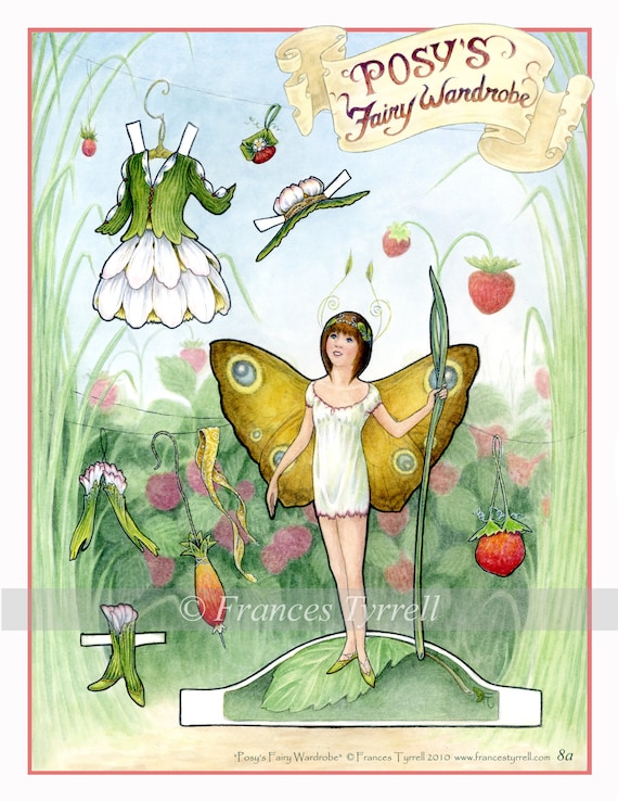 Printable Fairy Paper Doll Printable Paper Fairy Puppet Paper Dolls ...