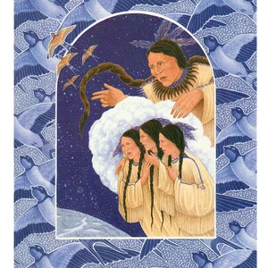 The Huron Carol, Angel Choirs greeting card by Frances Tyrrell
