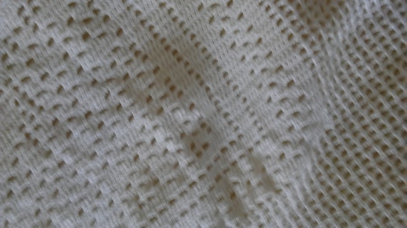 Beautiful white hand crocheted 28 x 80 inch Deer design Lace Panel