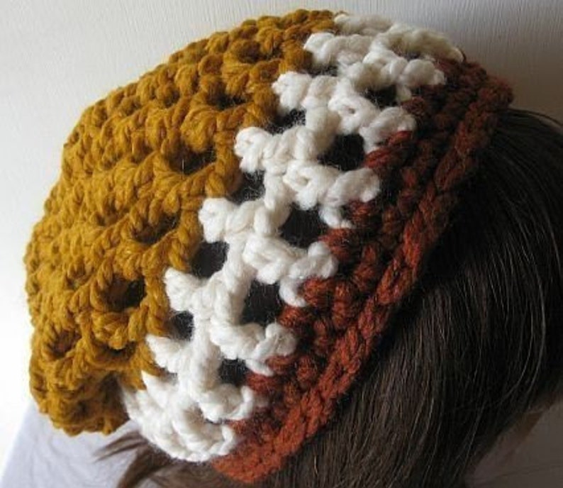 Women's Hat, Crochet Hat, Winter Hat, Slouch Beanie, Beanie Hat, Handmade Hat, Slouch Hat, Brown Hat, Slouchy Hat, Slouchy Beanie image 2