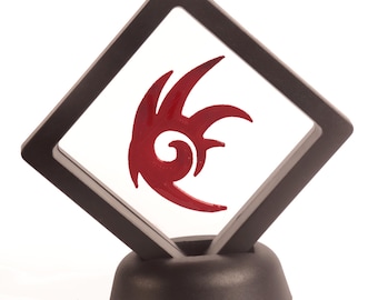 Shadow the Hedgehog Logo Display | 3D Printed Gaming Desk Decor | Sonic Fan Collectible