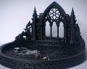 Gothic Cathedral Jewelry Stand – 3D Printed