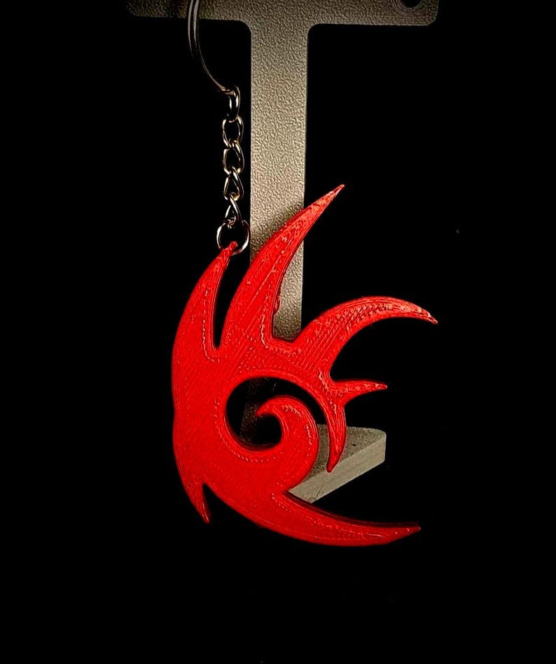 Shadow the Hedgehog Logo Keychain