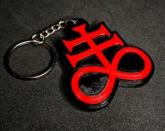 Brimstone-sleutelhanger | Binding van op Isaac geïnspireerd accessoire | 3D-geprint