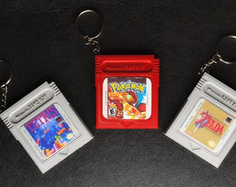 ゲームボーイカートリッジキーホルダー、パーソナライズされたレトロな