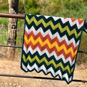Crochet Pattern*** Stripey Chevron baby blanket pattern, crochet blanket pattern, ripple crochet blanket, crocheted baby blanket, baby