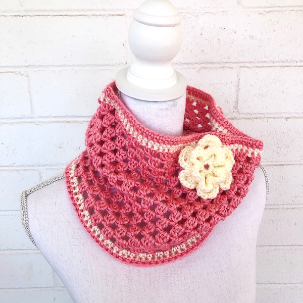 Crochet Pattern*** Miss Priss Cowl pattern, crochet cowl pattern, crochet scarf pattern, multiple sizing pattern, adult scarf, child scarf