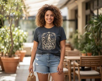 Siren Mermaid Shirt, Sing Sweetly Sink Ships Tee, Vintage Nautical Comfort Colors T-Shirt