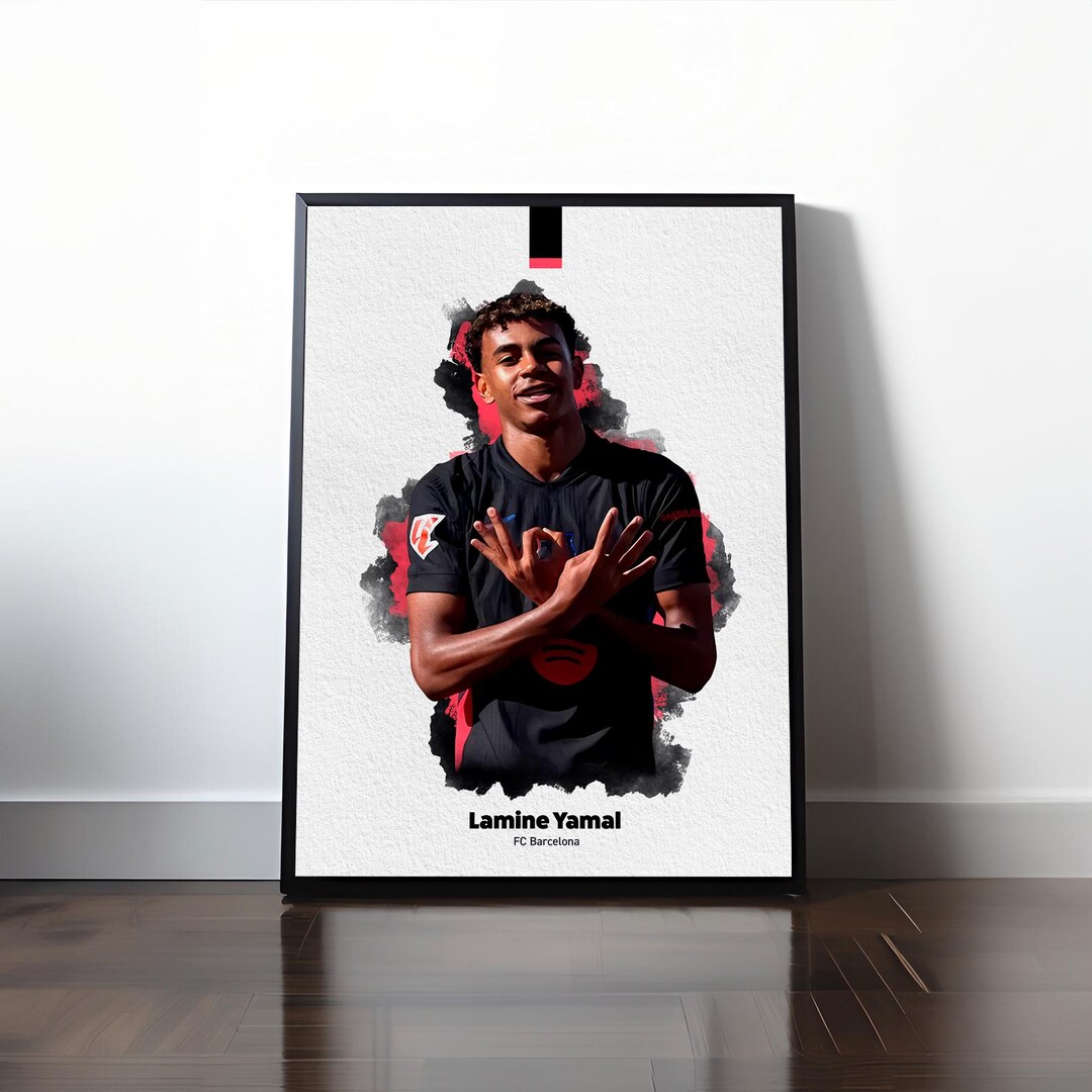 Yamal Rasmlar Lamine Yamal Poster, Football Poster, Soccer Wall Art, Soccer Prints ...