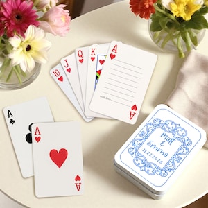 Custom Playing Cards for Wedding,Wedding Guest Book Playing Cards,Guest Cards Deck, Wedding Favor Poker Card,Memorial Gift for Her & Him