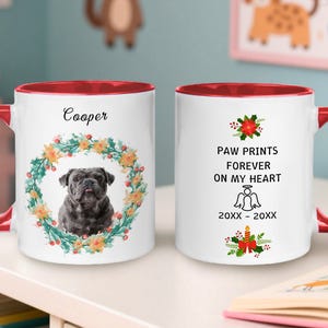 Custom Pet Mug with Photo & Name,Personalized Dog Mom Coffee Cup,Coffee Cup Pet Gift,Dog Lover Gift,Christmas Gifts for Dog Owners