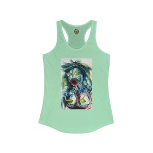Funny Women&#39;s Tank Top, Festival Tank, Sleeveless Shirt with Original Art, Ideal Gift for Her, Racerback Tee, Summer Apparel, Workout Muscle