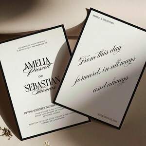 Timeless Wedding Invitation Suite Template, Elegant Old Money Invitation Set, Vintage Wedding Invite, Instant Download