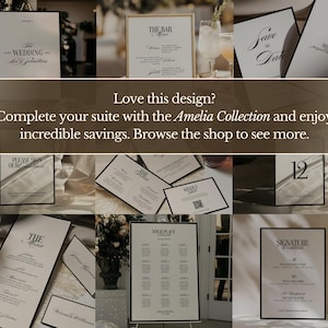 Classic Old Money Wedding Invitation Suite Template, Timeless Elegant Invitation Set, Vintage Wedding Invite, Instant Download | Lia image 8