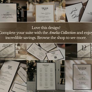 Timeless Wedding Invitation Suite Template, Elegant Old Money Invitation Set, Vintage Wedding Invite, Instant Download | Lia image 6