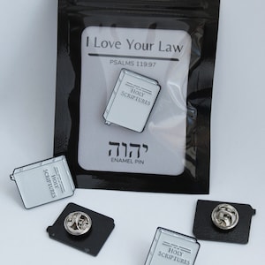 JW English Bible Pin 1 inch