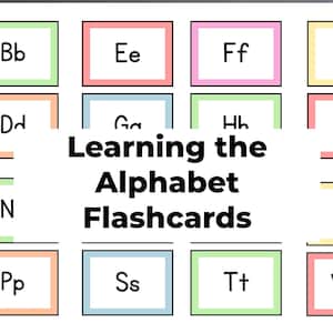 78 Alphabet Flashcards for Kids | Learning the Alphabet with Colorful Large Flashcards | PreSchool and Kindergarten Early Learning at Home