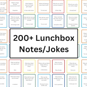 Plus de 200 blagues sur la boîte à lunch | Notes pour la boîte à lunch de votre enfant | L'offre de blagues de l'année scolaire | Blague du jour à l'école | Notes de boîte à lunch pour enfants