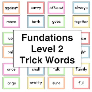 Palabras visuales con truco de segundo grado / Palabras visuales de segundo grado / Aprender a leer para estudiantes de segundo grado / Palabras visuales con truco de segundo grado /