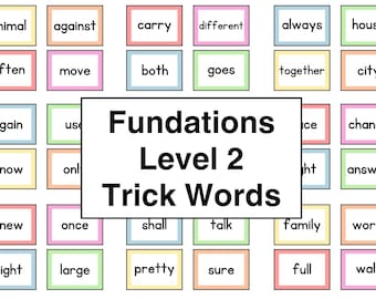 Grade 2 Fundations Trick Sight Words | Second Grade Sight Words | Learning to Read for Second Graders | Tricky Sight Words 2nd Grade |