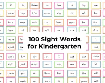 Kindergarten Sight Word Flashcards | Kindergarten Vocab | Reading level Kindergarten | Learn Sight Words | Reading Skills Headstart Readers
