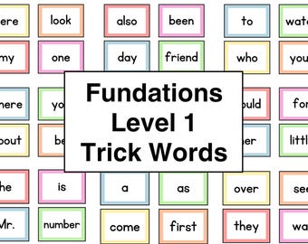 Grade 1 Fundations Trick Sight Words | First Grade Sight Words | Learning to Read for First Graders | Tricky Sight Words 1st Grade |