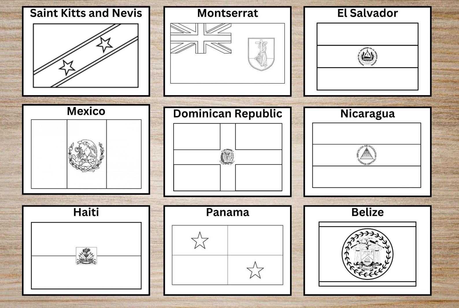 Flags of North, Central, and South America Coloring Pages | Coloring ...