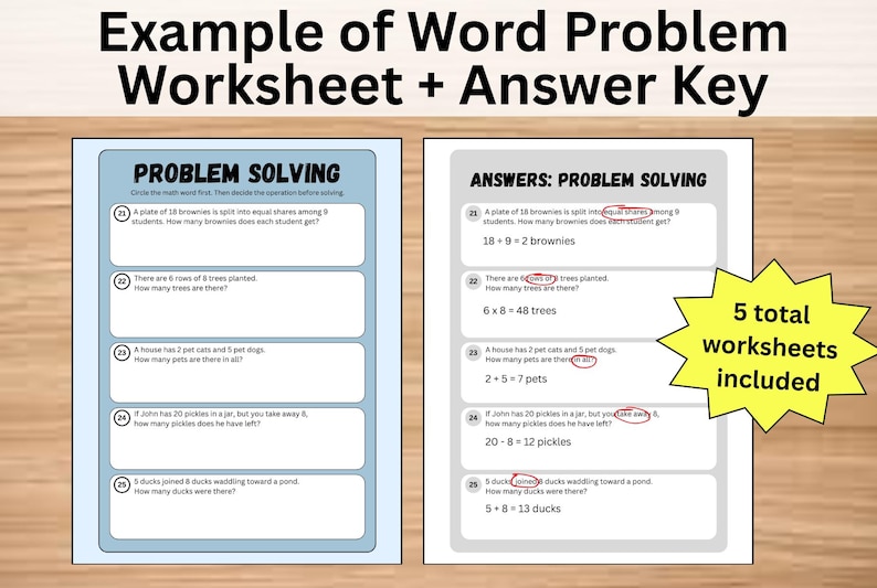 Elementary Math Word Problem Translation Flashcards & Practice Problems ...