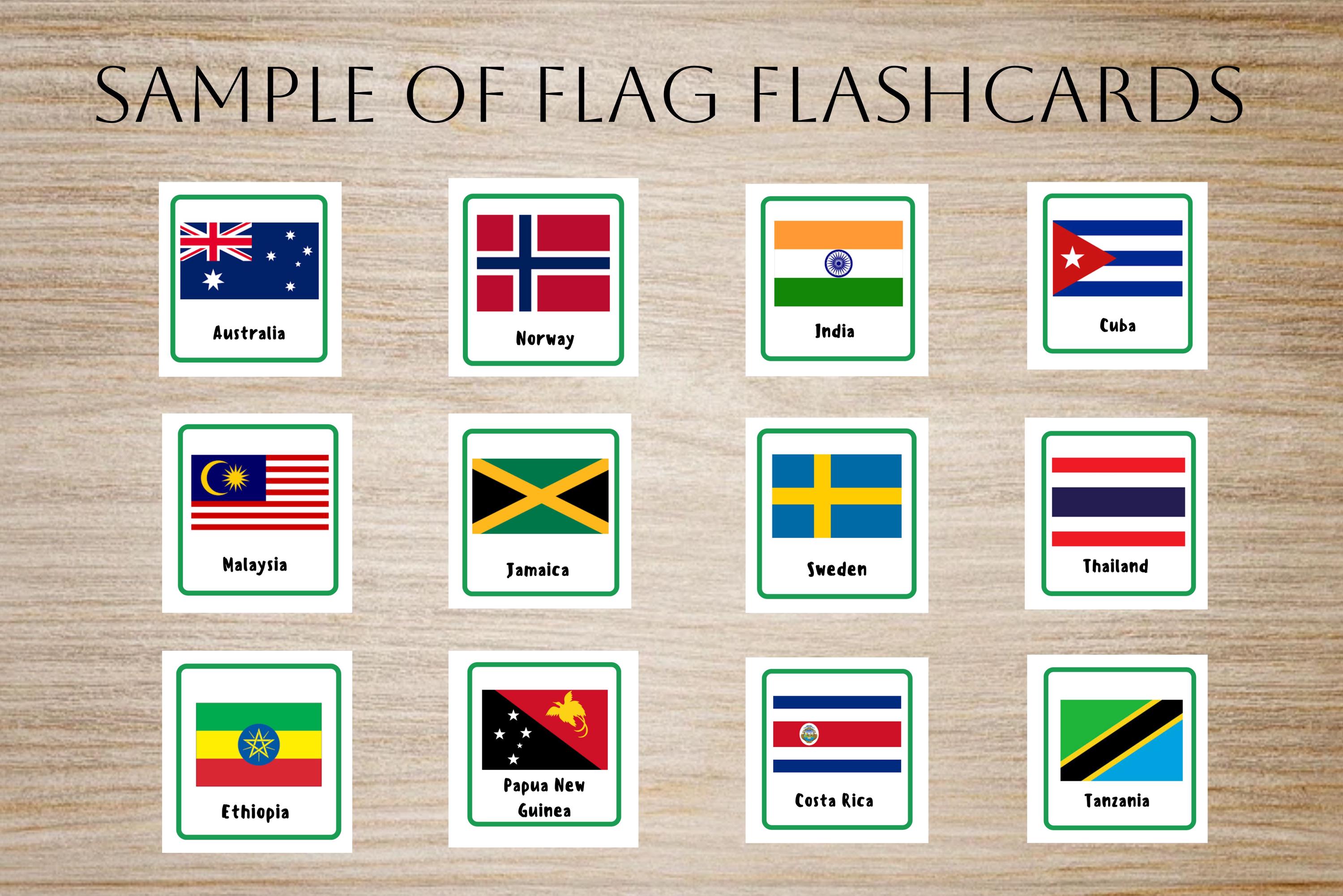 Learn Flags 200+ World Flag Flashcards | International Country Flags | Learn Flags ...